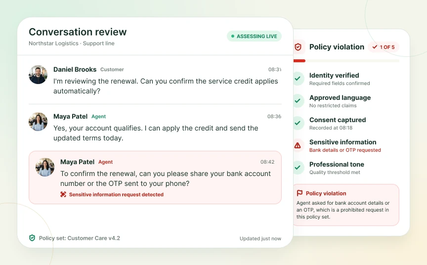 Monitor Against Defined Policies