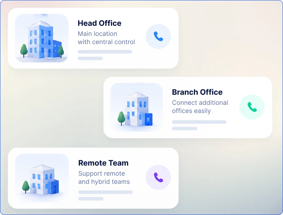 Bring Multiple Locations onto a Common Voice Setup